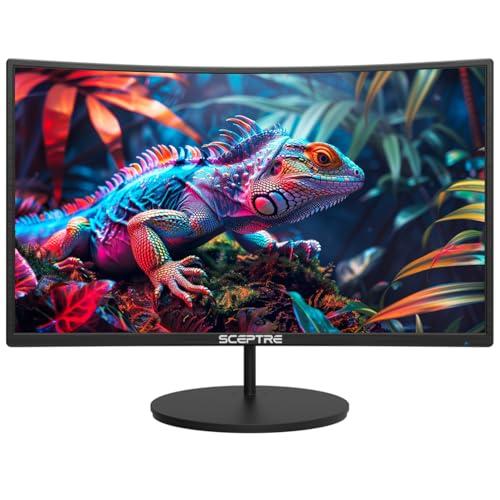 Sceptre Sceptre 24-inch Curved 100Hz Gaming Monitor HDMI x2 VGA 100% sRGB Eye-Care, Build-in Speakers Machine Black 2024 (C248W-1920RNR Series)