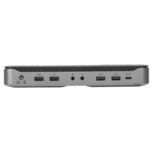 Targus Targus USB-C Dual Host Hybrid Triple Video KVM Docking Station with Dual 100W Power - PC and Mac Compatibility, Connect and Control Up to 2 Laptops, 3 Monitors, and Multiple Peripherals (DOCK750USZ)