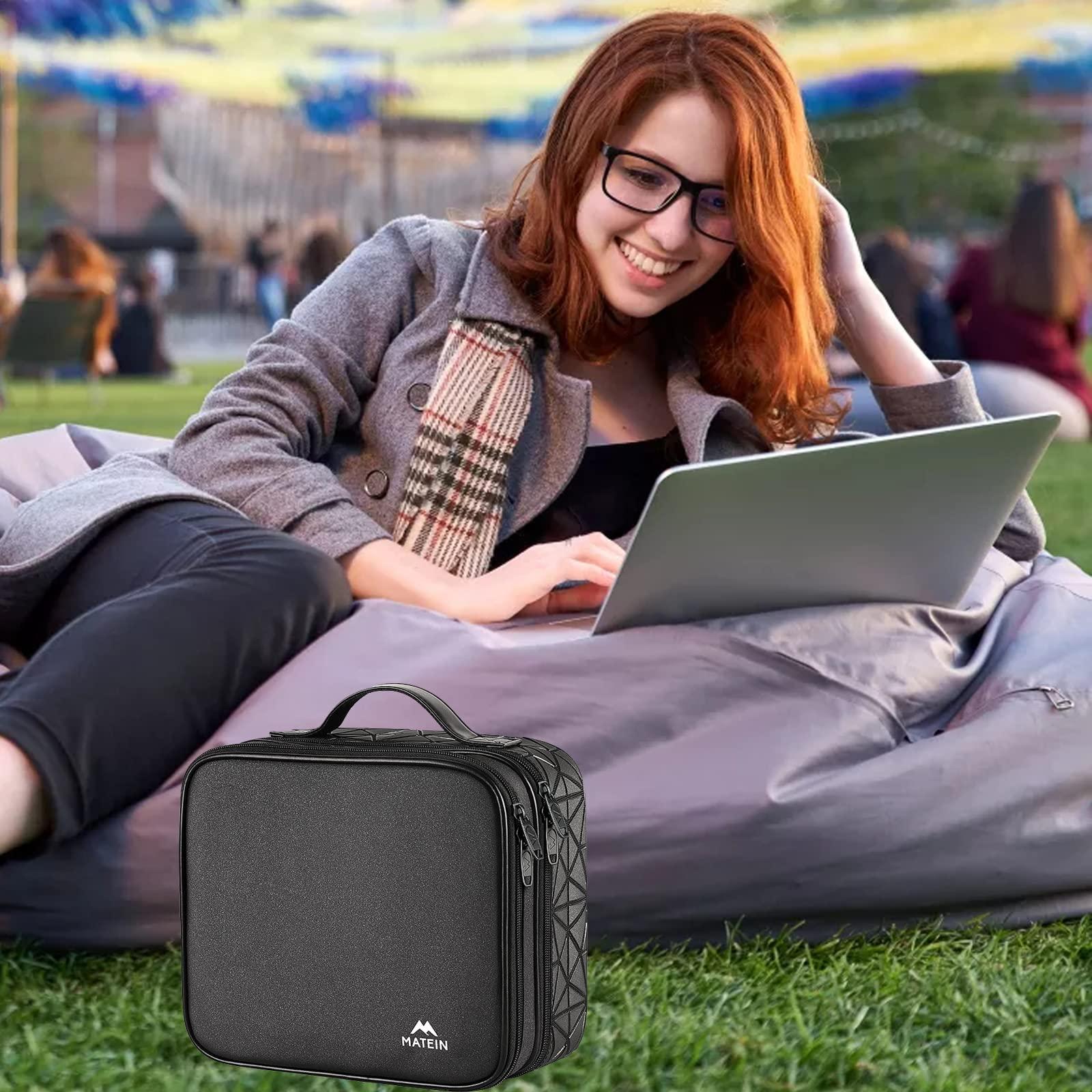 MATEIN MATEIN Cable Organizer Bag, Waterproof Travel Electronic Storage with Adjustable, Nurse Backpack for Women, Water Resistant Laptop Backpacks with Removable Organizer, Nurse Gifts