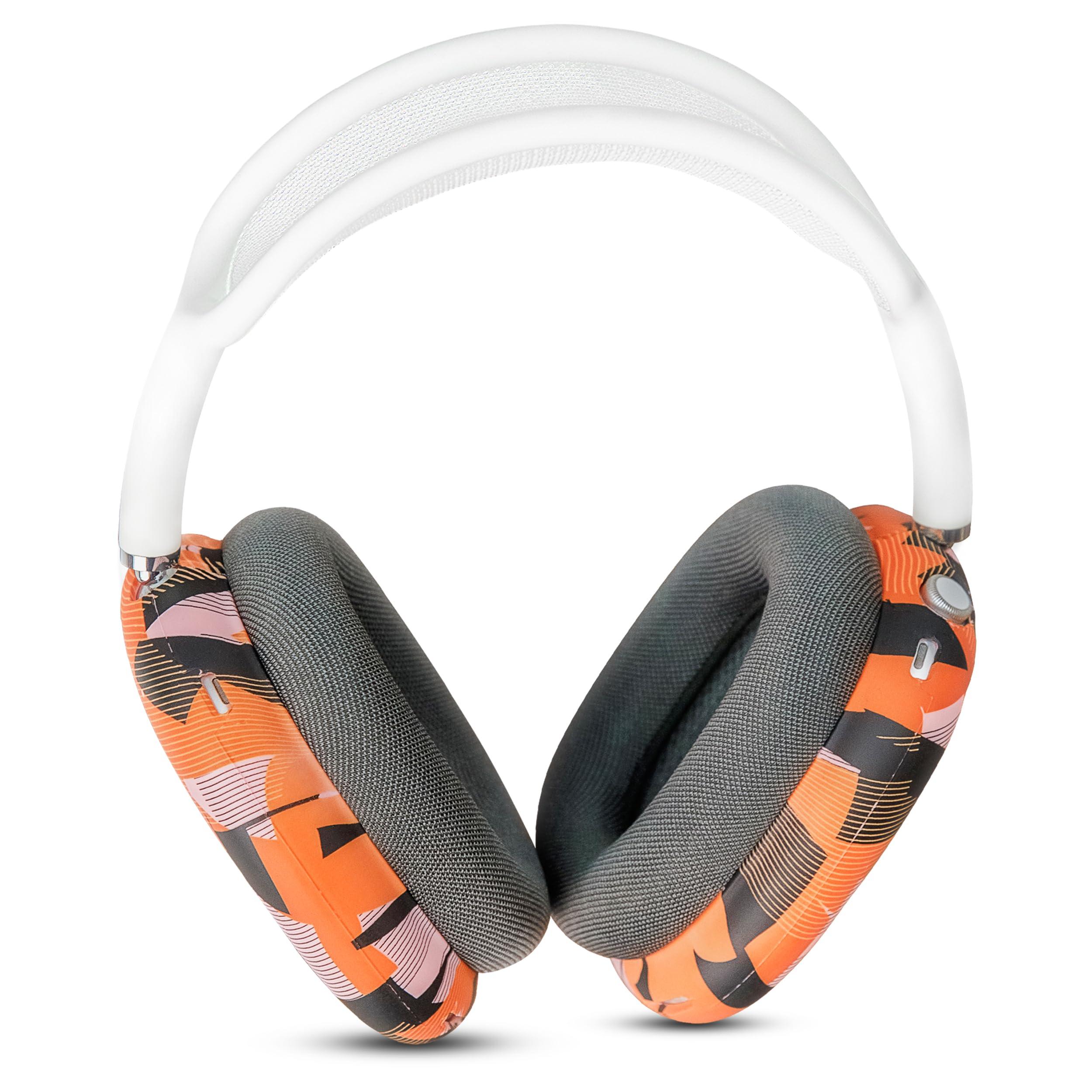 WC WC ShellZ Max - Protective Headphone Exterior Shell Covers for Airpods Max Made by Wicked Cushions | Made with Premium Silicone | Orange Prism