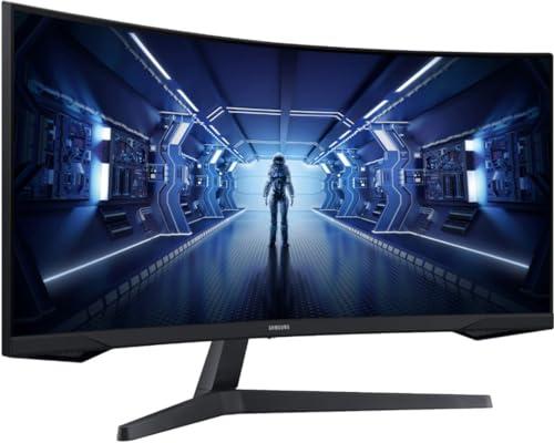 SAMSUNG SAMSUNG 34\" Odyssey G5 Ultra-Wide Gaming Monitor, 1000R Curved, 165Hz, 1ms, FreeSync Premium, WQHD, Black, with MTC HDMI Cable