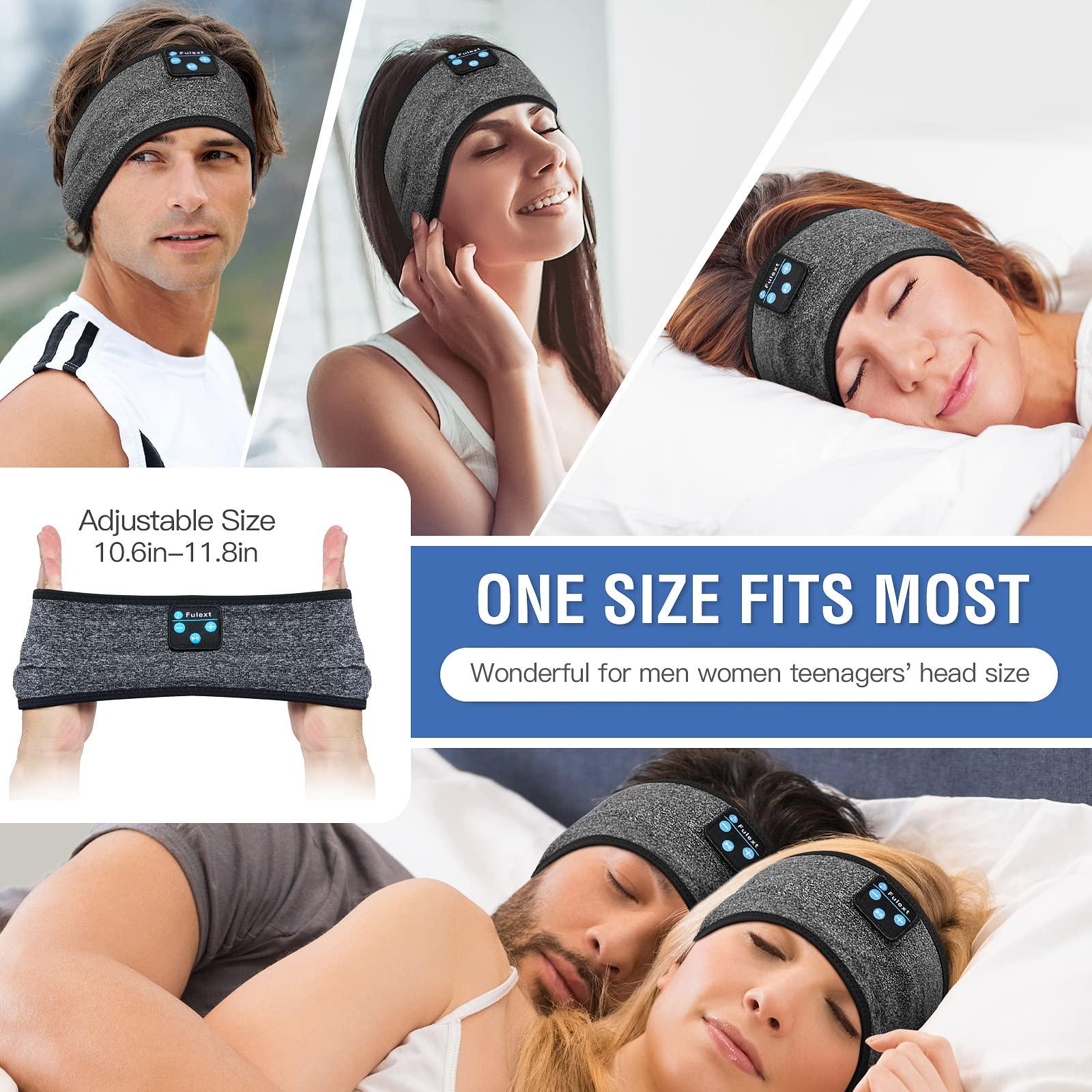 Fulext Fulext Sleep Headphones Bluetooth Headband,Sleeping Headphones Sports Headband, Long Time Play Sleeping Headsets with Built in Speakers Perfect for Workout,Running,Yoga