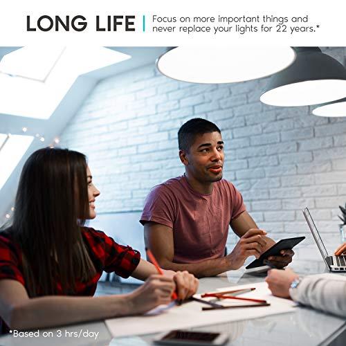 LUXRITE LUXRITE A19 LED Bulb 75W Equivalent, 1100 Lumens, 5000K Bright White, Dimmable Standard LED Light Bulbs 11W, Enclosed Fixture Rated, Energy Star, E26 Medium Base - Indoor and Outdoor (4 Pack)