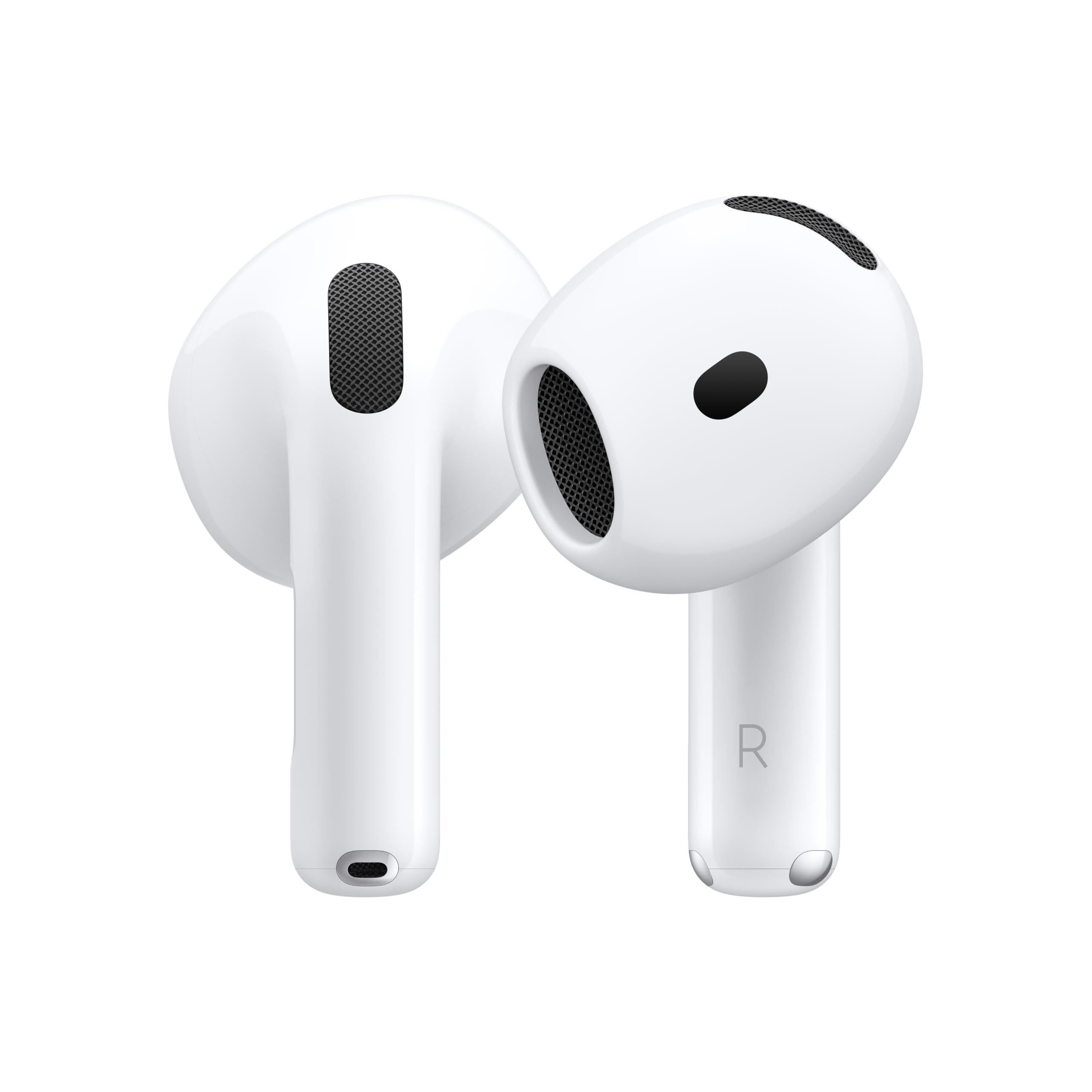 Apple Apple AirPods 4 Wireless Earbuds, Bluetooth Headphones, with Active Noise Cancellation, Adaptive Audio, Transparency Mode, Personalized Spatial Audio, USB-C Charging Case, Wireless Charging, H2 Chip