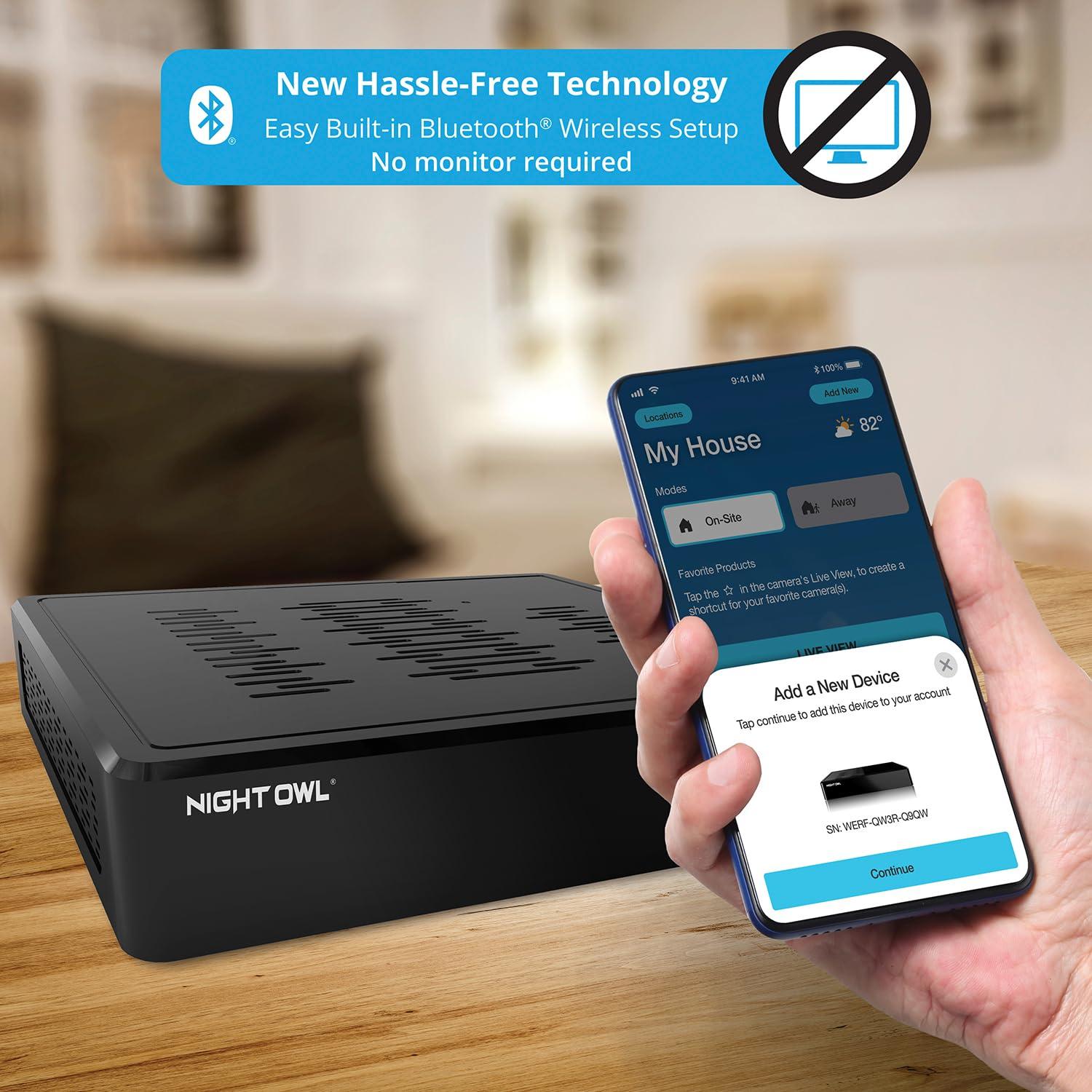 Night Owl Night Owl 12 Channel DVR Video Home Security Camera System with (6) Wired 1080p HD Indoor/Outdoor Deterrence Cameras and 1TB Hard Drive (Add up to 4 Wi-Fi Cameras)