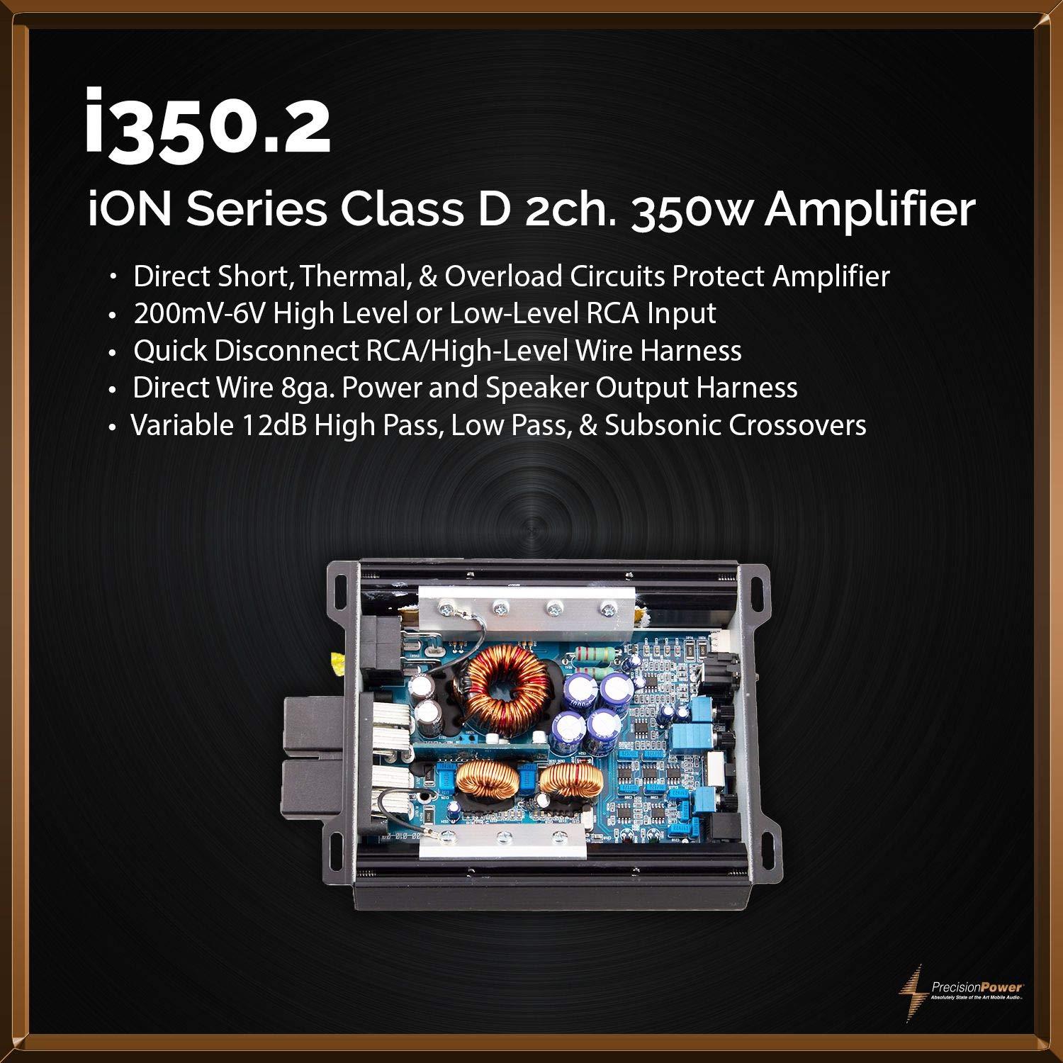 Precision Power Precision Power i350.2 PPI iON Series 350 Watts Class D 2-Channel Amplifier (Renewed)