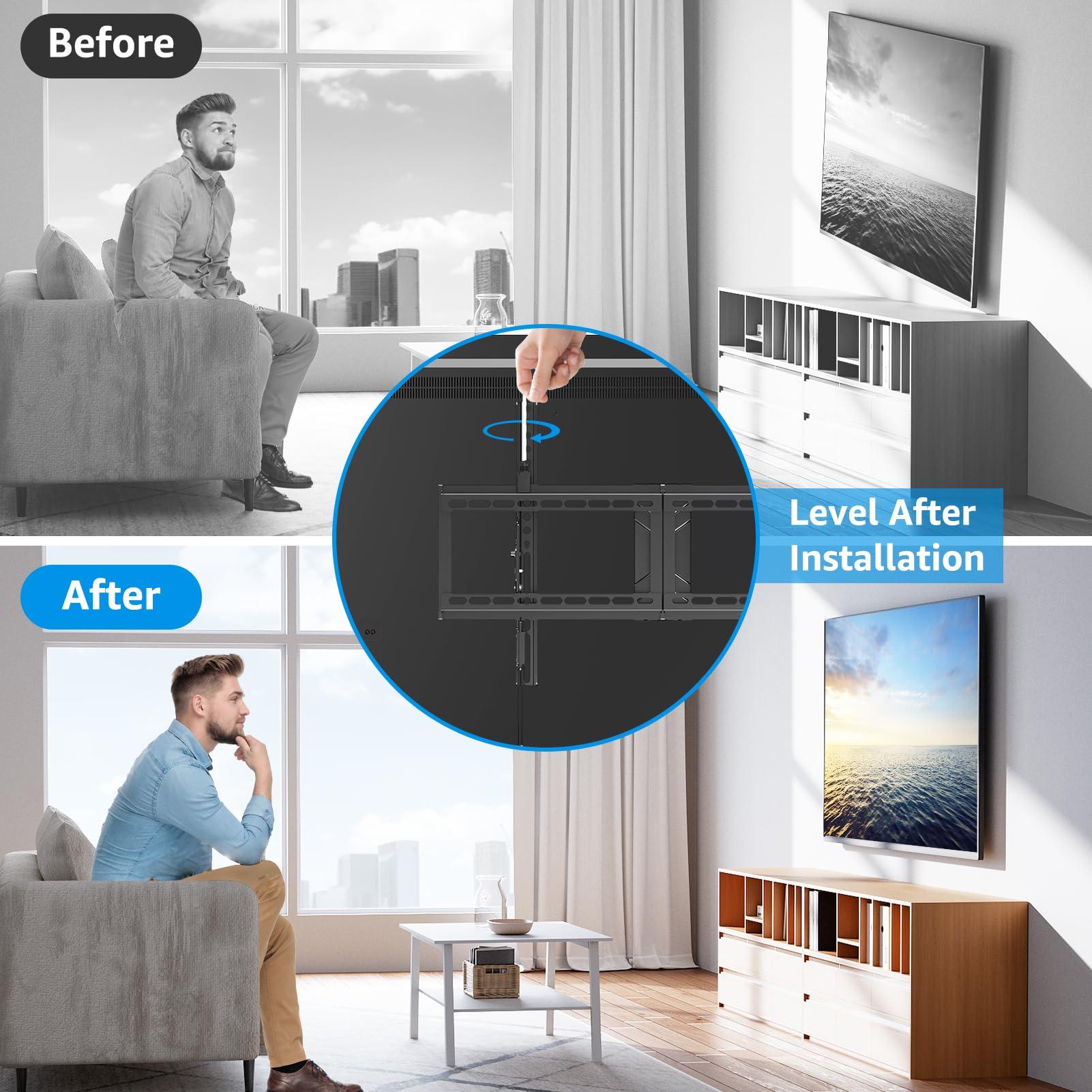 MOUNTUP MOUNTUP TV Wall Mount for 26-60 Inch TVs MU0007 & Tilt TV Wall Mount MU0088 Bundle