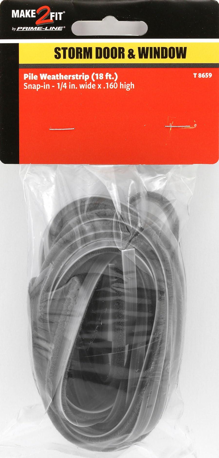 PRIME-LINE Prime-Line T 8658 3/16 inch Gray, Wool Pile, Weatherstrip (18 feet)