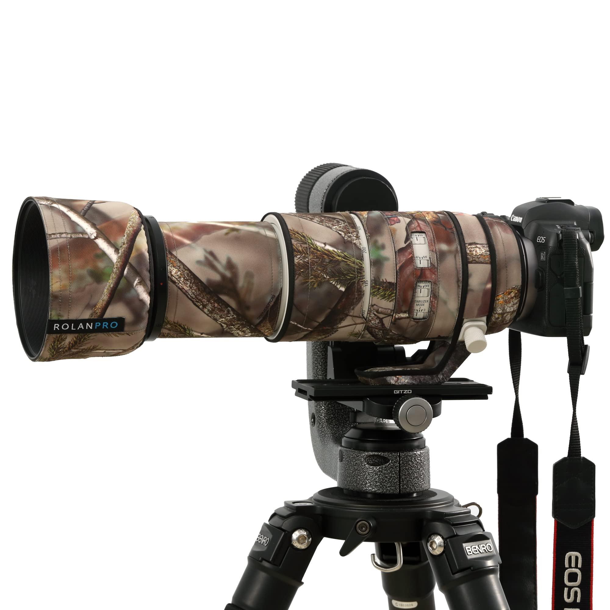 Rolanpro ROLANPRO Camouflage Lens Cover for Canon RF 100-500mm F/4.5-7.1 L is USM Coat Lens Protective Sleeve Case-#20 Waterproof