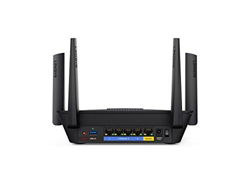 Linksys Linksys EA8300 Max-Stream: AC2200 Tri-Band Wi-Fi Router for Wireless Home Network, Uninterrupted Gaming and Streaming, MU-MIMO (Black)