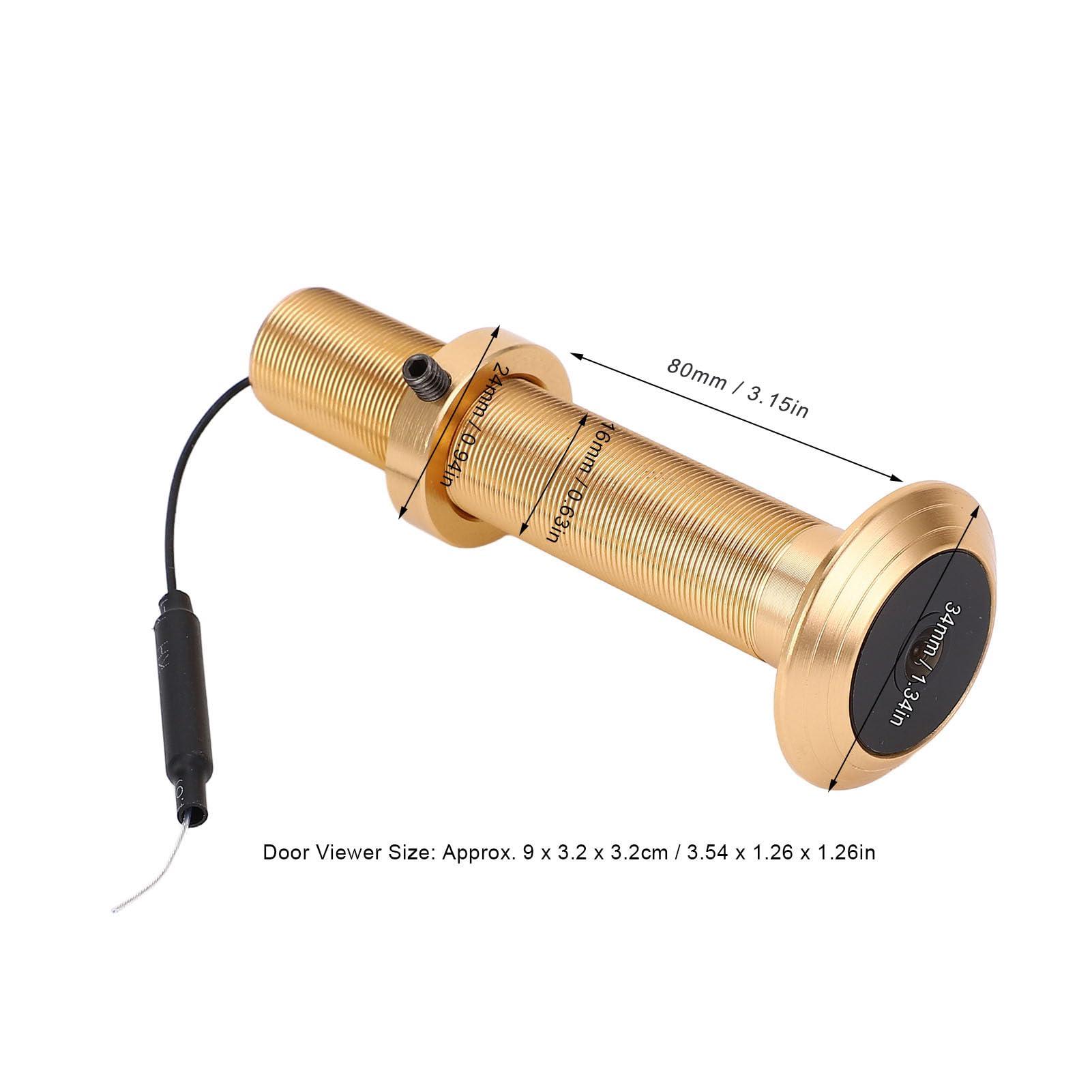 GOWENIC Smart Door Peephole Camera, 1080P HD Door Eye Hole Camera Night Movement Detection Connection, 220 Wide Angle, for Home Security (32GB)