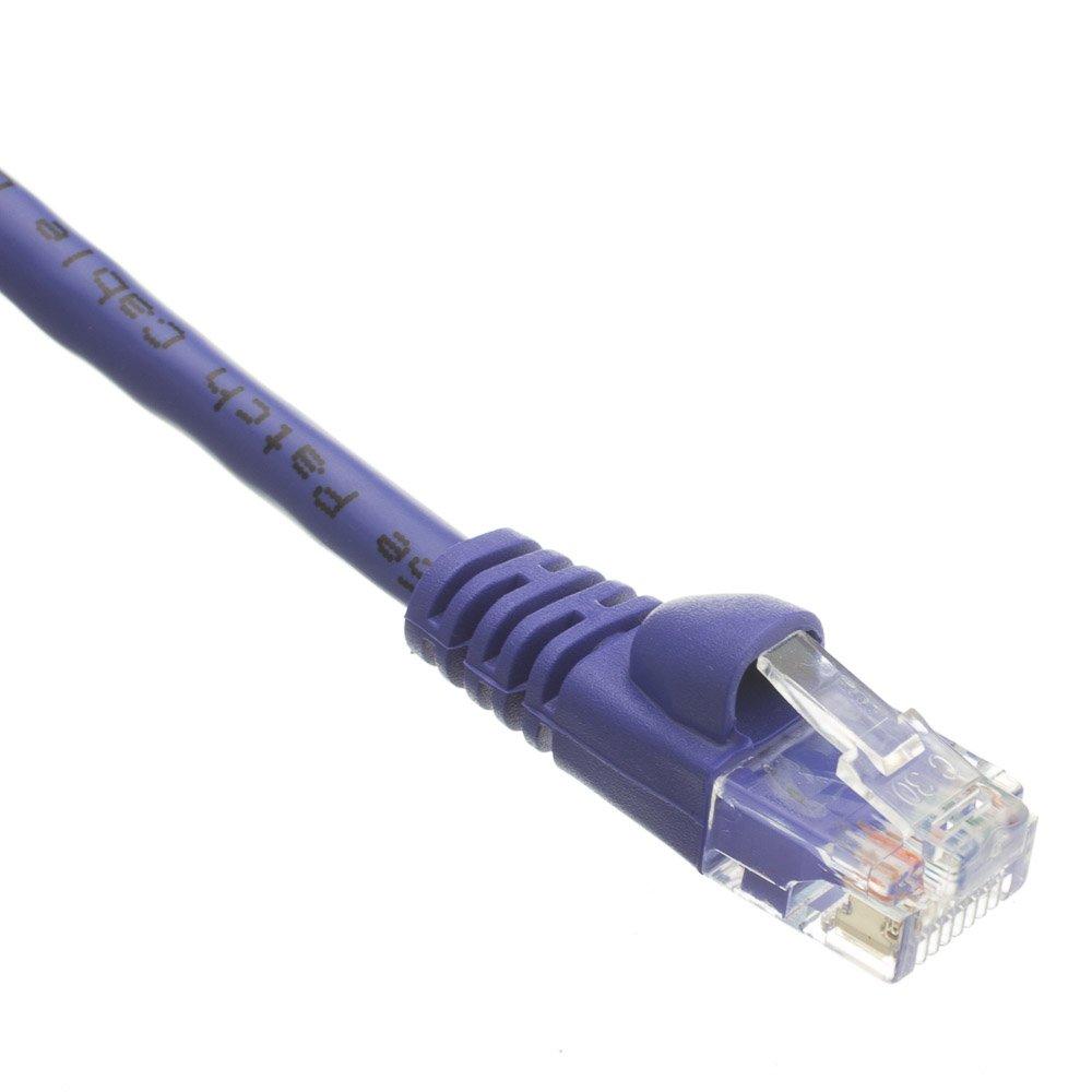 CableWholesale CableWholesale Cat6 Ethernet Cable, 24AWG, RJ45 Gold Plate Connector, 4 Pair Stranded Copper, Snagless Boot Unshielded Twisted Pair (UTP) Internet Network Patch Cable, 10 Foot, Purple
