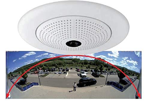 Mobotix MOBOTIX MX-Q25MI-BASIC-D12 5MP Hemispheric PoE Network Camera with Day Sensor and 12mm Fisheye Lens,RJ45 Connection.