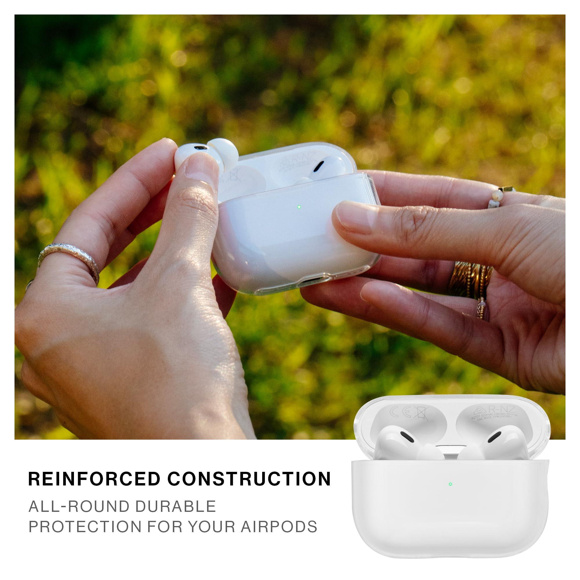 Native Union Native Union (Re) Clear Case for AirPods Pro 2nd Gen 100% Recycled Supports Wireless Charging Compatible with AirPods Pro, AirPods Pro 2nd Gen Cutout for Lanyard Loop