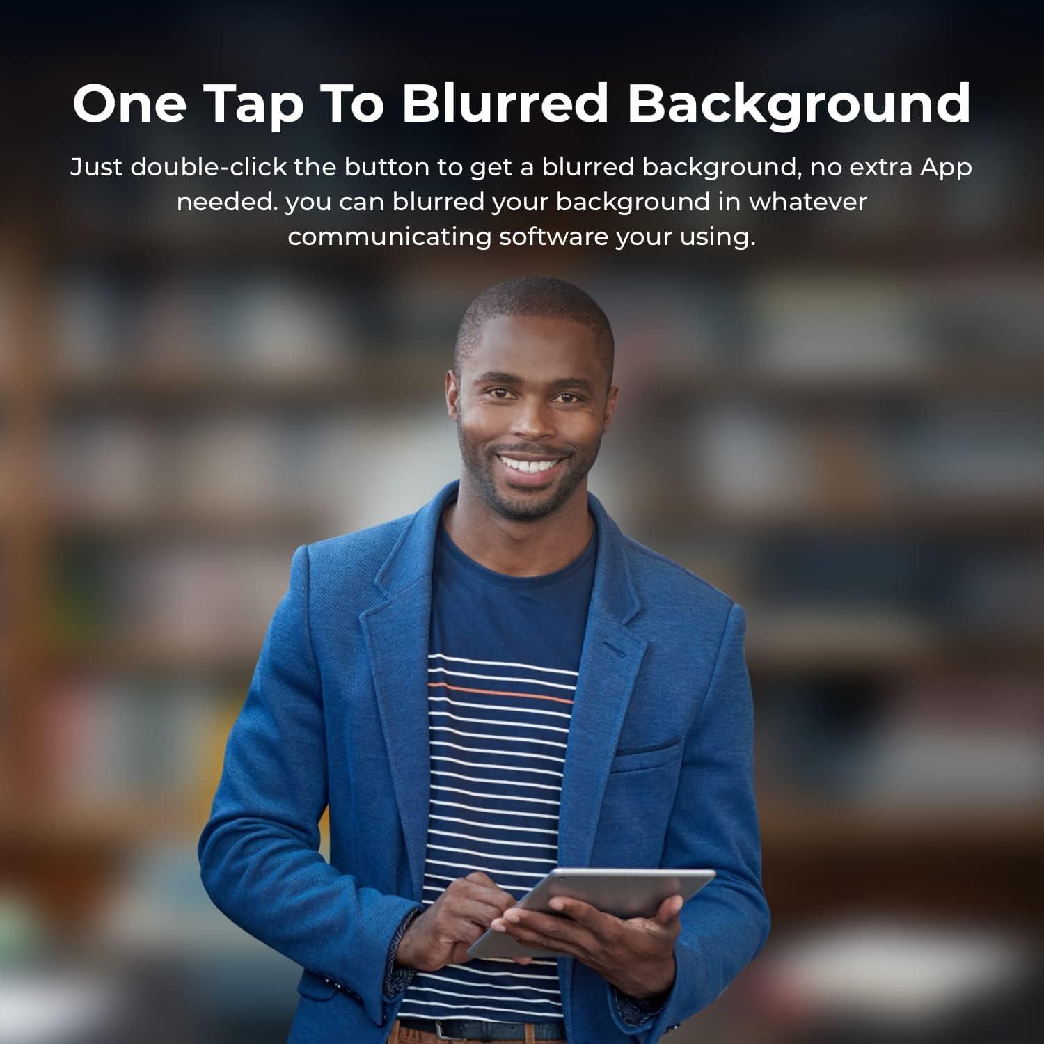 OBSBOT OBSBOT Meet AI-Powered 4K Webcam, AI Framing & Autofocus, Webcam with Microphone, Background Bokeh, 60 FPS, HDR Low-Light Correction, Beauty Mode, Webcam for PC, Streaming, Conference, Gaming, etc.