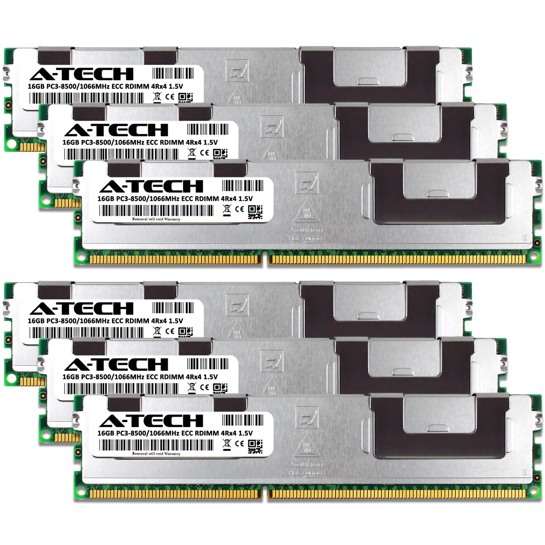 A-Tech A-Tech 96GB Kit (6x16GB) RAM for Supermicro Super X9DRG-of-CPU, X9DRG-O-PCIE, X9DRW-3LN4F+, X9DRW-7TPF+ | DDR3 1066MHz PC3-8500 ECC RDIMM 4Rx4 1.5V Registered Server Memory Upgrade