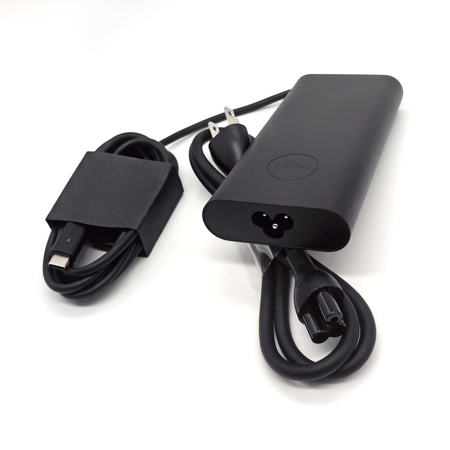 Dell Dell Laptop Charger GAN 130W USB C Type C AC Adapter,Alienware X14 X14 R2, Inspiron 16 Plus 7620 7630, Precision 3470 3480 3570 3571 3580 3581 5470 5480 5570 AC Charger, Balck, HA130PM170