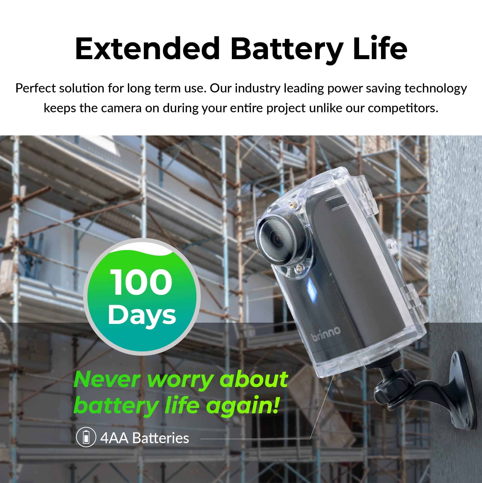 Brinno Brinno Time Lapse Camera BCC300-M - Outdoor Construction Jobsite, Plant, Weather Timelapse Camera - LCD Screen, Extended Battery Life, IPX4 Water-Resistant, Wall Mount