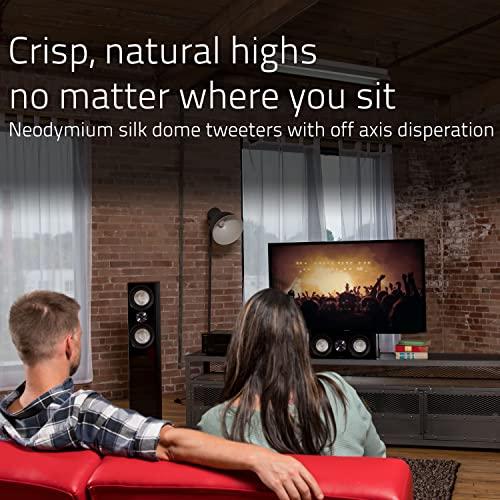 Fluance Fluance Reference High Performance 3-Way Floorstanding Loudspeakers with Down-Firing 8" Subwoofers for 2-Channel Stereo Listening or Home Theater System - Black Ash/Pair (XL8F)