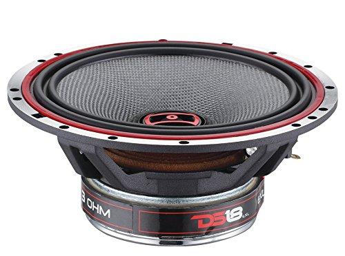 DS18 DS18 EXL-SQ6.5 6.5\" Car Speaker High Sound Quality Fiber Glass Cone 2-Way Coaxial Speaker -3Ohms- Sleek Compact Design with Chrome Finish - Superior Bass Response - 400 WATTS Max - Set of 2