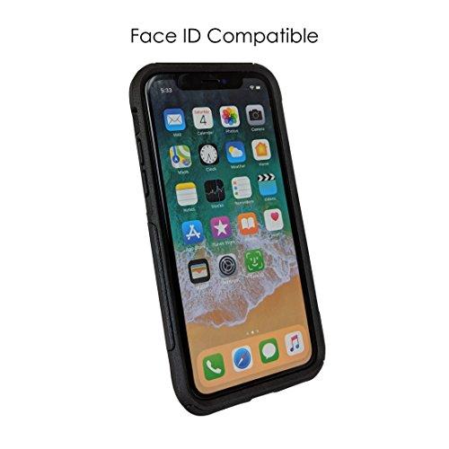 DistinctInk DistinctInk Case for iPhone X/XS (5.8" Screen) - Replacement for OtterBox Commuter Black Custom Case - Green Orange Blue Alligator Gator - Cartoon Alligators