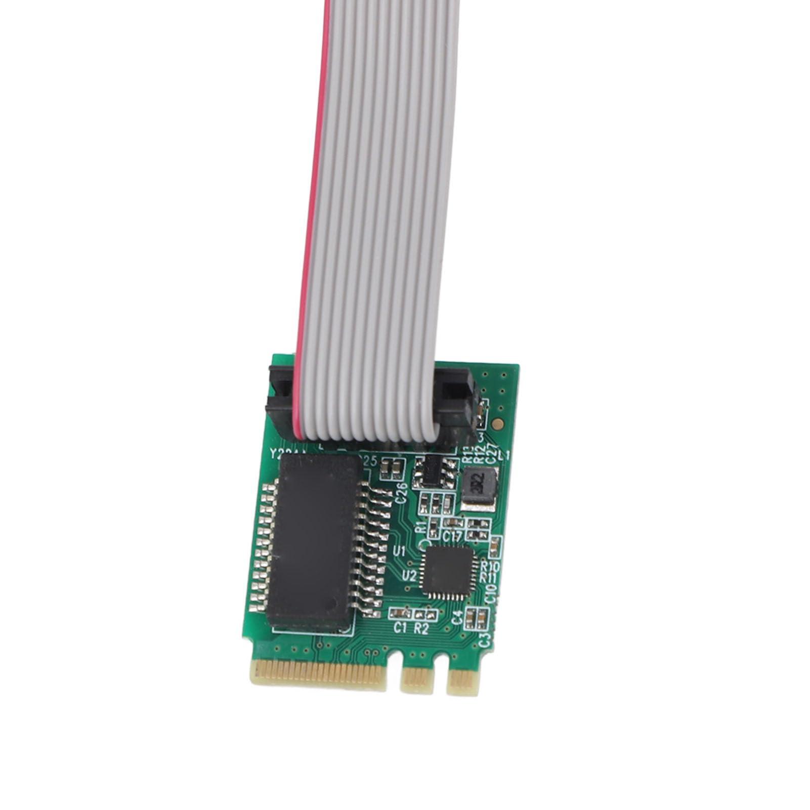 Diyeeni Gigabit M.2 M Key Ethernet Network Expansion Card, Single Port 2.5G M.2 A E Server NIC, RTL8111H Industrial Control Equipment Network Card, Straight Pin
