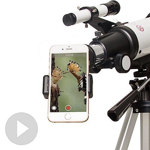 Gskyer Gskyer Telescope 70mm Aperture 400mm AZ Mount Astronomical Refracting Telescope for Kids Beginners Travel Telescope with Carry Bag Phone Adapter and Wireless Remote