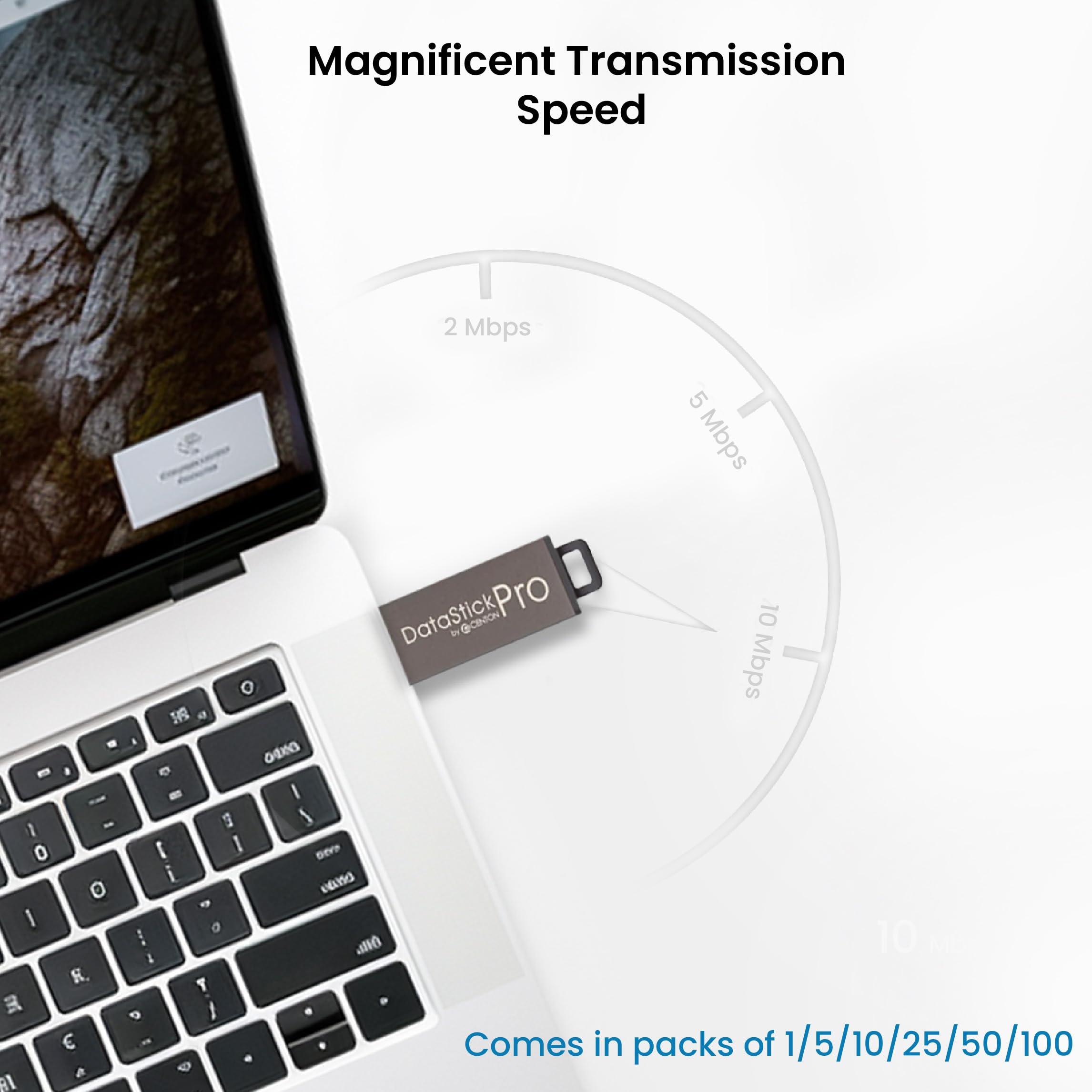 Centon Centon Electronics DataStick Pro USB 2.0 Flash Drive, 32 GB, Grey