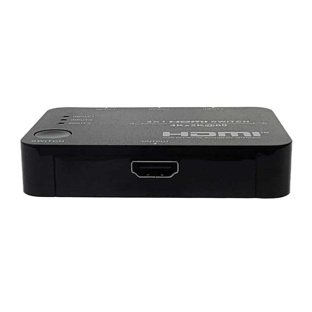 CableWholesale 5 Way HDMI 2.0 Switch with Remote, 5X1 5-Port, 4K@60Hz, HDCP 2.2, USB Powered, High Speed with Ethernet