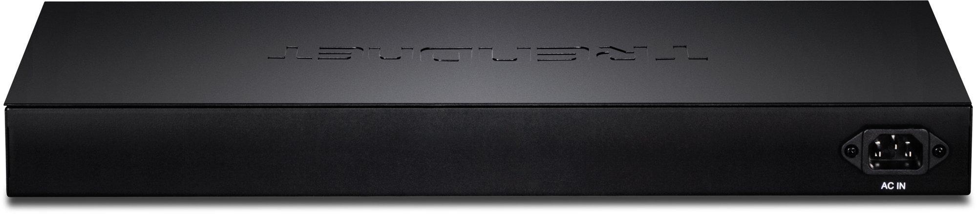 TRENDnet TRENDnet 28-Port Web Smart Switch, TEG-30284, 24 x Gigabit Ports, 4 x 10G SFP+ Slots, High Speed Network Uplinks, 128 Gbps Switching Capacity, Network Ethernet Switch, 1U Rack Mountable (Renewed)