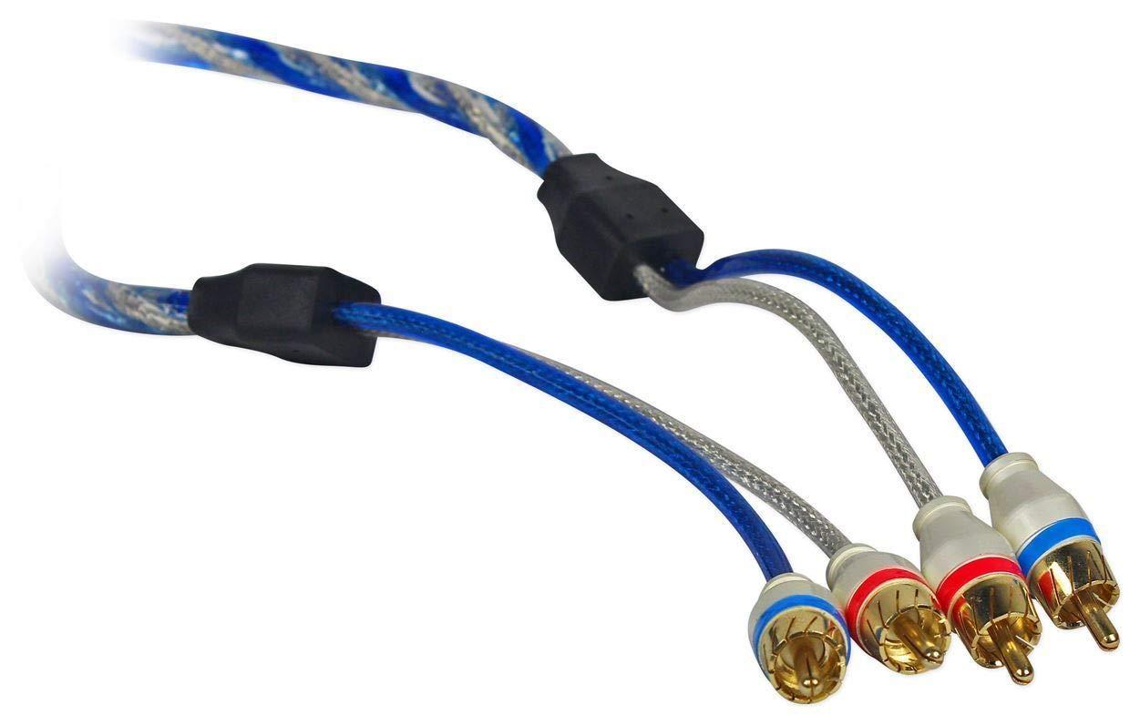 Rockville Store Rockville dB14 4000w Peak/1000w RMS Mono 2 Ohm Amplifier Car Audio Amp Bundle with Rockville RWK4CU 4 AWG Gauge 100% Copper Complete Amp Installation Wire Kit OFC