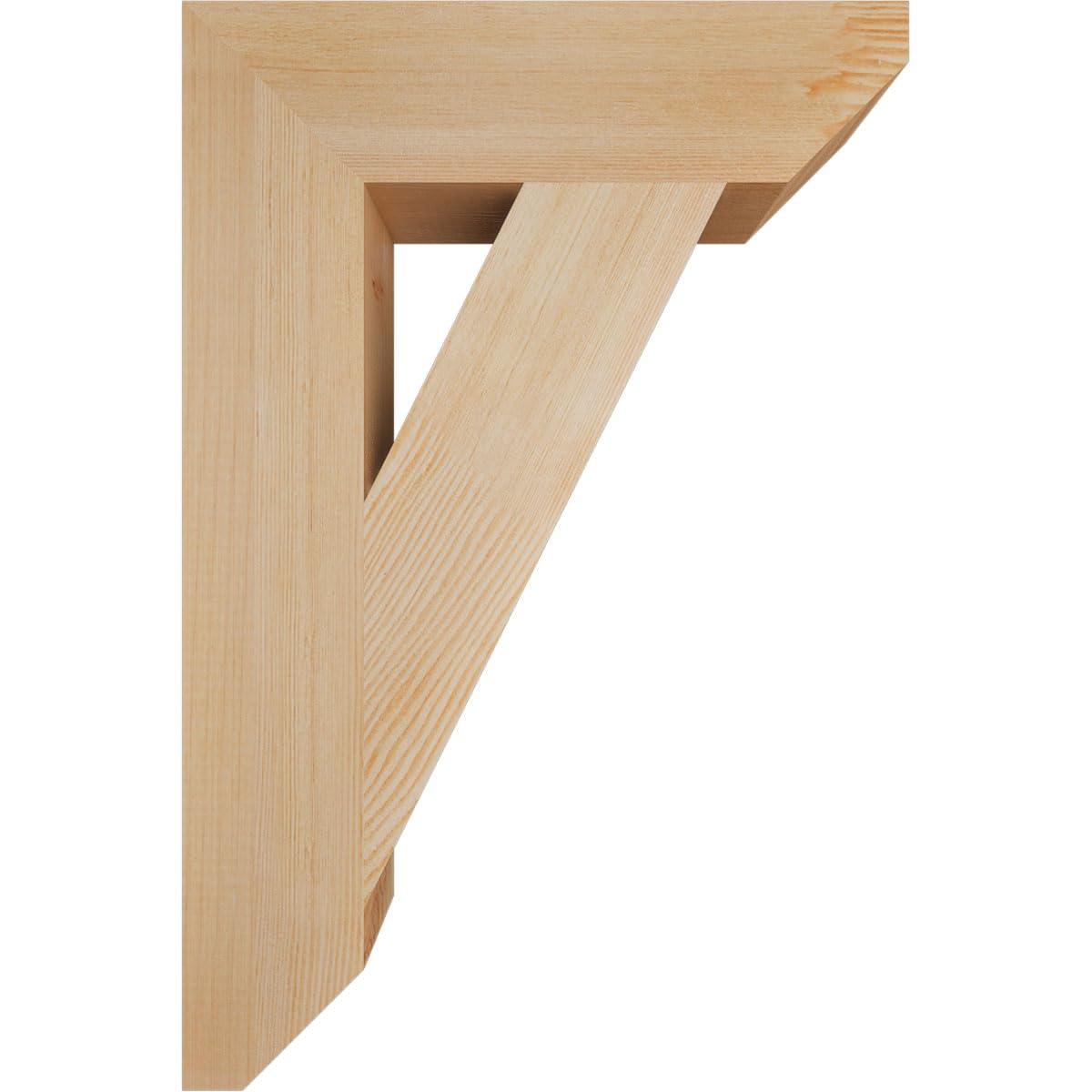 Ekena Millwork Ekena Millwork BKT04X16X24TRA06SDF Traditional Slat Bracket, 16\"D x 24\"H, Rough Sawn Douglas Fir