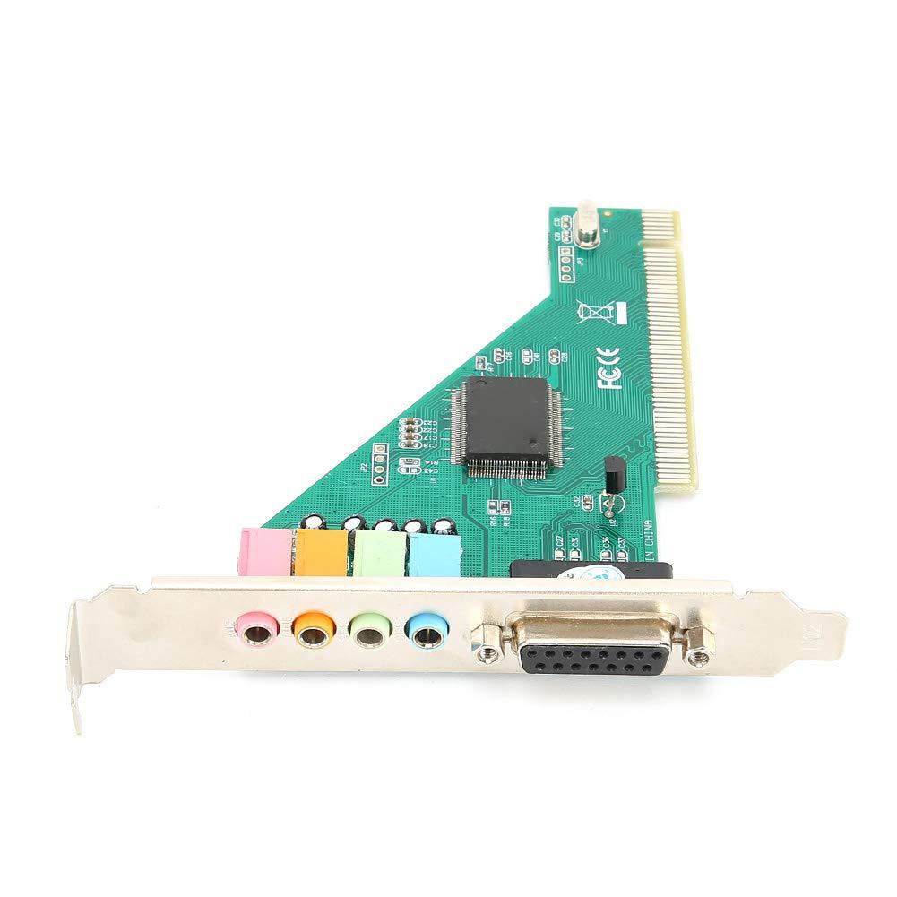 VBESTLIFE CMI8738 PCI Sound Card, PCI Sound Card Channel 4.1 for Computer Desktop Internal Audio Karte Stereo Surround