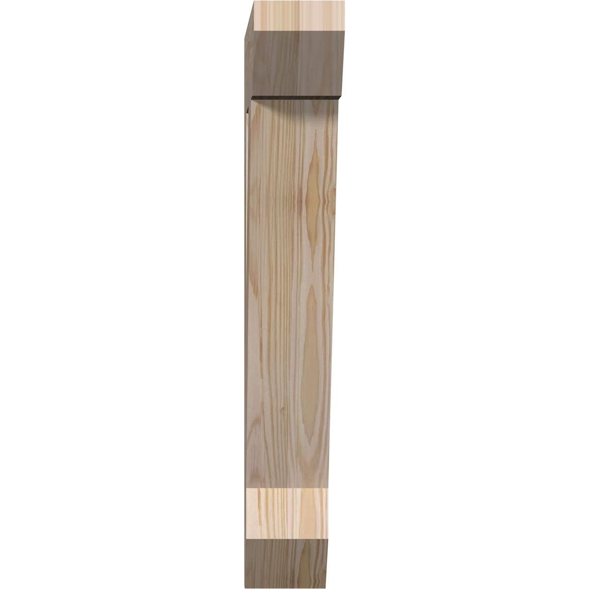 Ekena Millwork Ekena Millwork BKT04X16X24TRA06SDF Traditional Slat Bracket, 16\"D x 24\"H, Rough Sawn Douglas Fir
