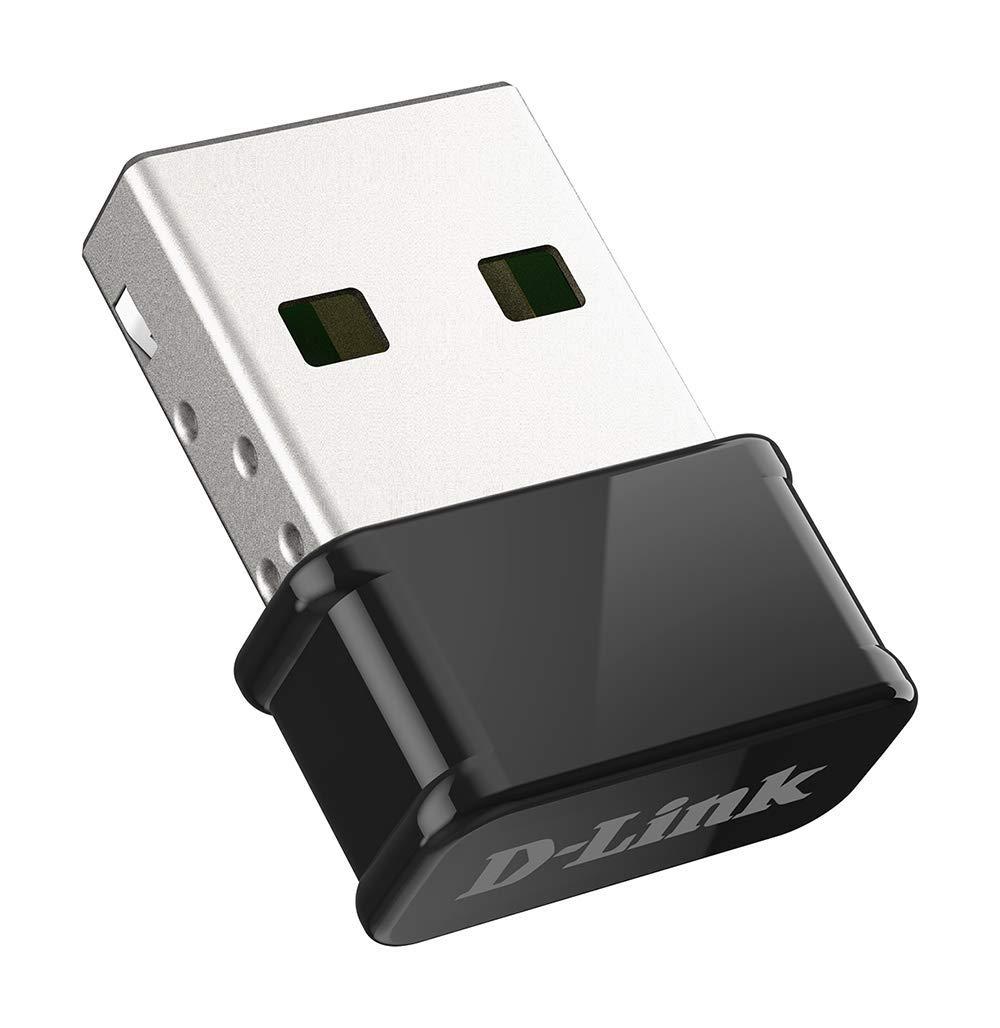 D-Link D-Link USB WiFi Adapter Dual Band AC1300 Wireless Internet for Desktop PC Laptop Gaming MU-MIMO Windows Mac Linux Supported (DWA-181-US)