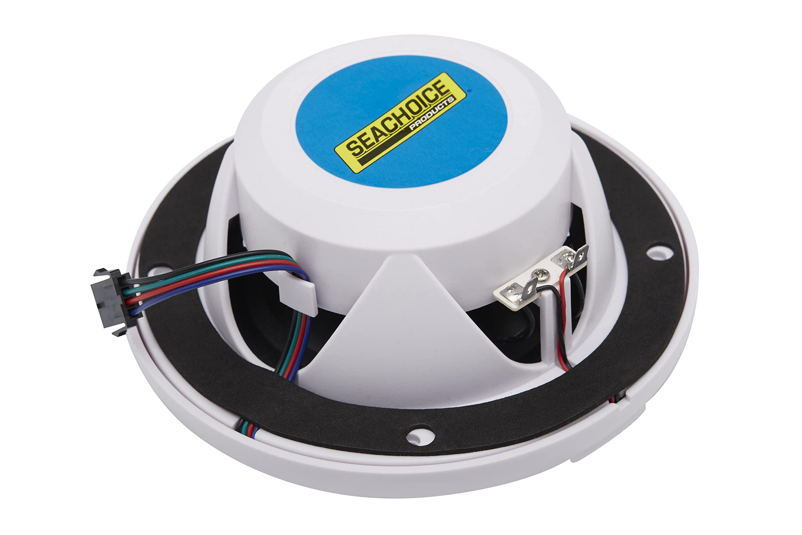 SEACHOICE Seachoice 5-1/4" 150 Watt, 2-Way LED Speakers, White