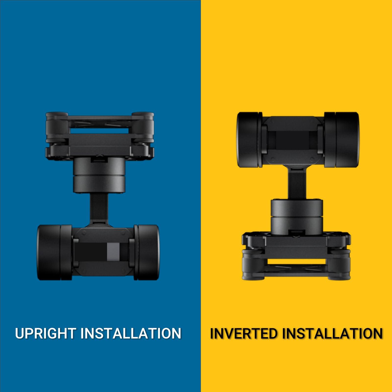 HEQUAV HEQUAV G-Port FPV Gimbal for Caddx Cameras,67g Lightweight Drone Payload,Stable 3-Axis Gimbal Stabilizer for Drone Players