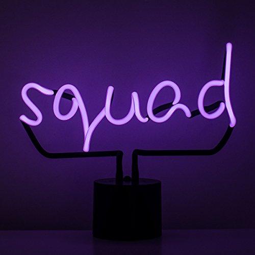 Amped & Co Amped & Co Squad Neon Desk Light, Real Neon, Purple, Large 11x12.2, Home Decor Neon Signs For Unique Rooms
