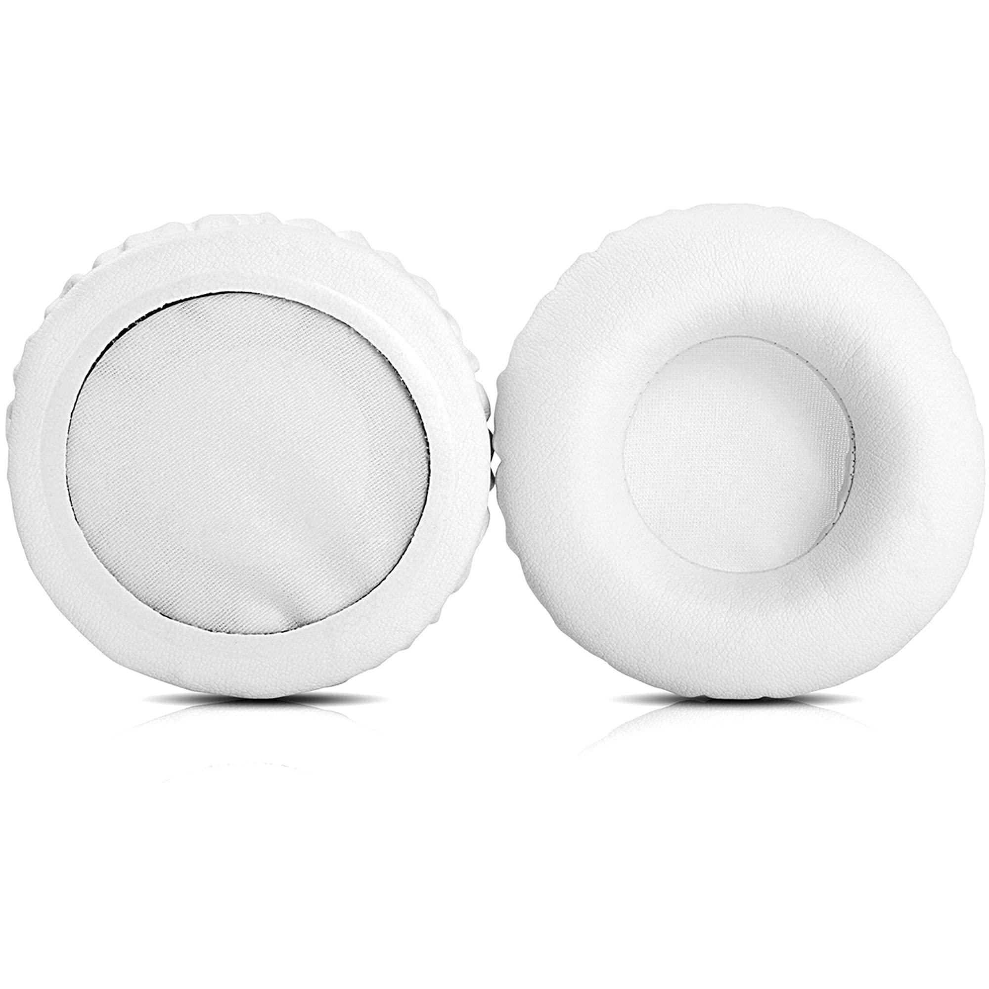 YDYBZB Positive Vibration 2 Ear Pads YDYBZB Ear Cushions Replacement Compatible with House of Marley Positive Vibration 2 Wireless On-Ear Headphones Protein Leather Earpads White