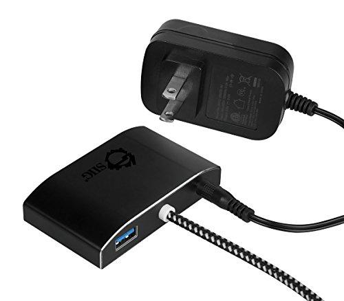 SIIG SIIG SuperSpeed 4 Port USB 3.0 Hub With 5V Power Adapter and Woven Braided USB - Powered Hub & Port Adapter