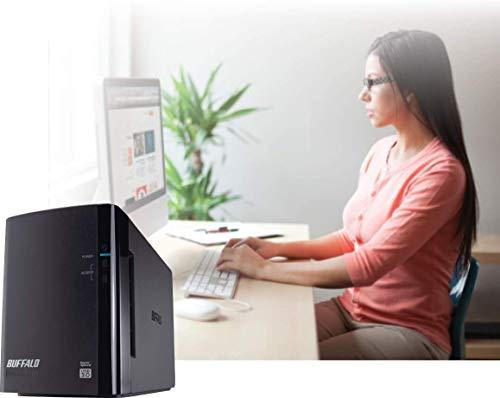 BUFFALO BUFFALO DriveStation Duo 2-Bay 8TB (2x4TB) TAA Desktop External Hard Drive USB 3.2