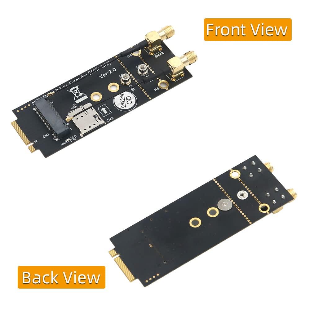 Mustpoint Mustpoint M.2(NGFF) Key B Adapter with SIM Card and Antenna for 3G/4G/5G Module