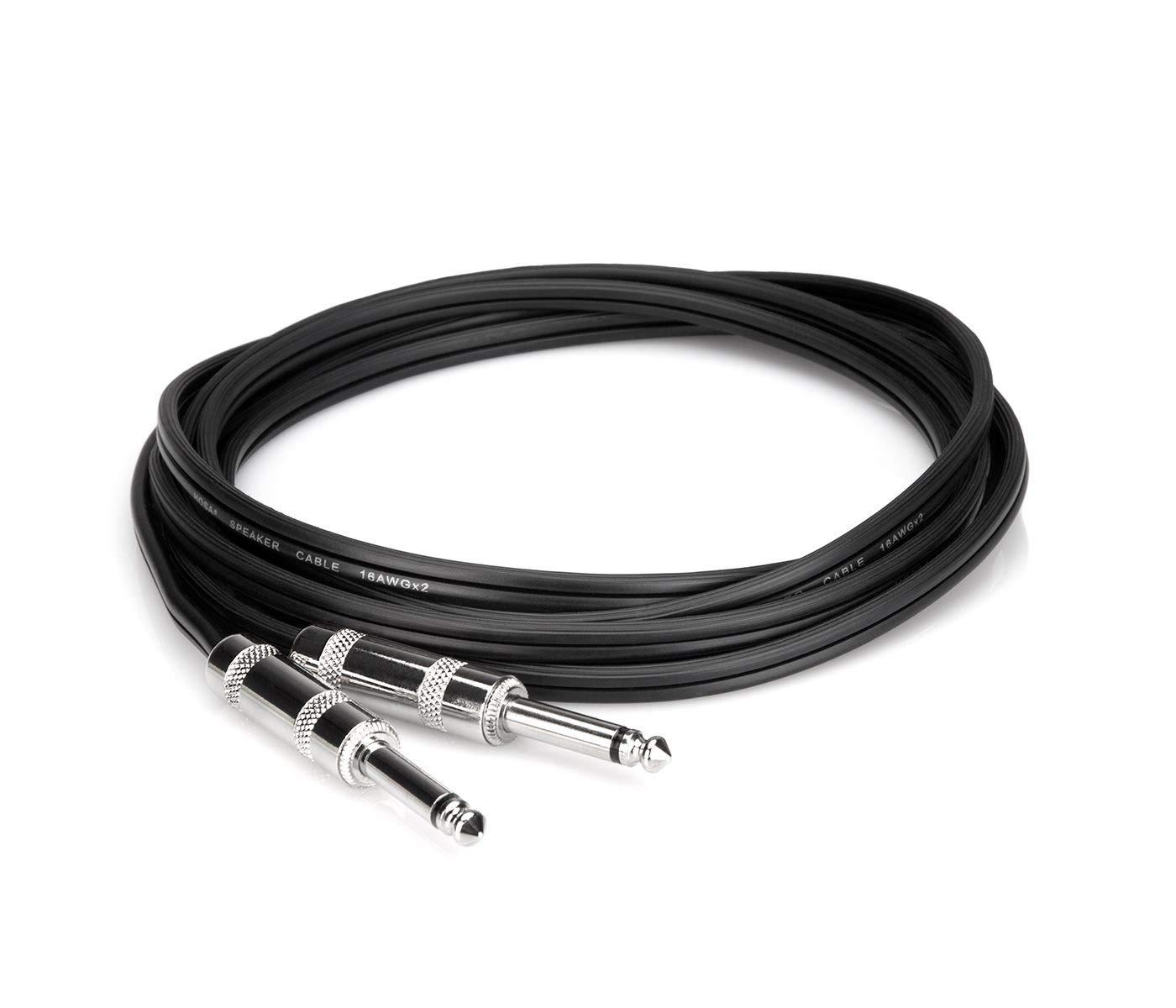 HOSA Hosa SKZ-6100 Speaker Cable - Hosa 1/4-inch TS to Same - 100 foot - Black
