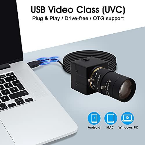 SVPRO SVPRO Webcam 4K Ultra HD Web Camera 10X Optical Zoom Camera with 5-50mm Varifocal Lens, 3840x2160@30fps Super High Definition Cameras for Computers/Laptop/Desktop, Sony IMX415 Sensor USB Camcorder
