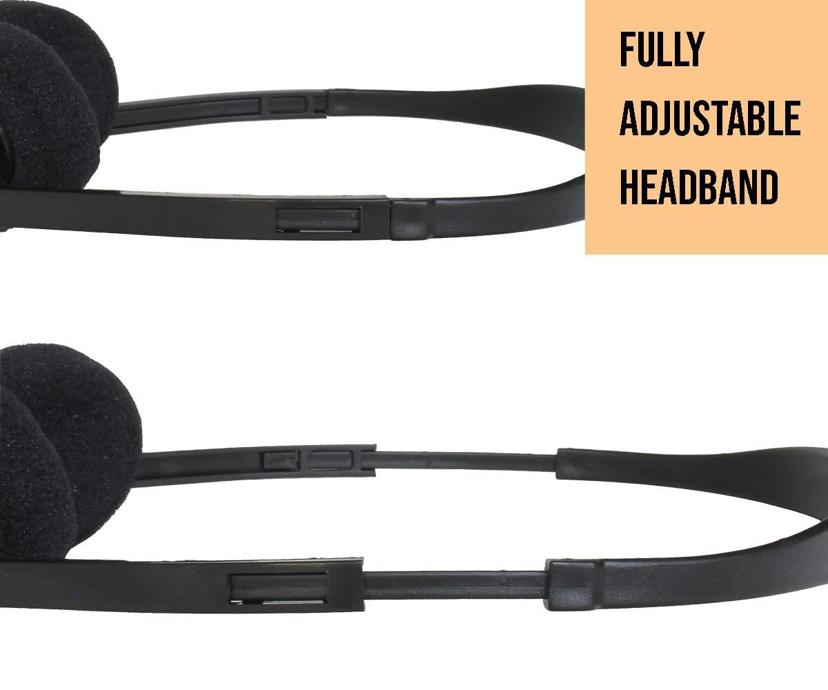 Soundnetic Soundnetic 500 Pack SN06 Disposable Stereo Limited Use Headphones, Black