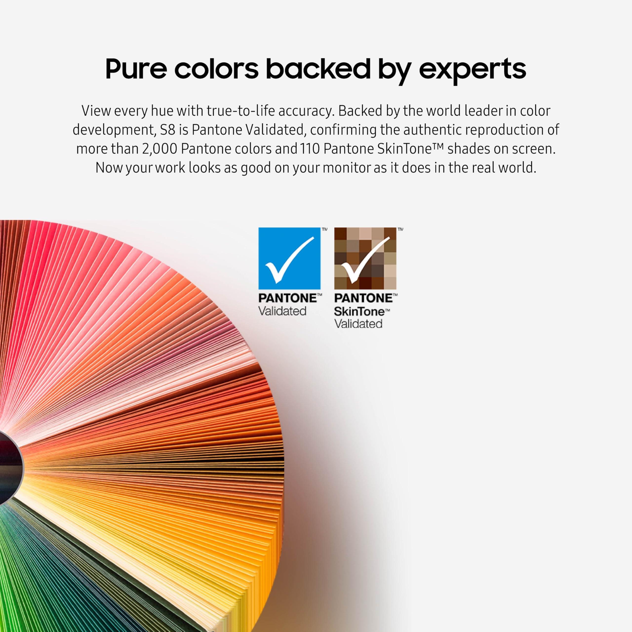 Samsung Samsung 27-Inch ViewFinity S80PB Series UHD Computer Monitor, DCI-P3 98%, VESA DisplayHDR 400, IPS Panel, Matte Display, USB-C, PIP/PBP, Intelligent Eye Care, LS27B804PXNXGO