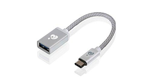 IOGEAR IOGEAR Charge & Sync USB-C to USB Type-A Adapter, Silver, G2LU3CAF10-SIL