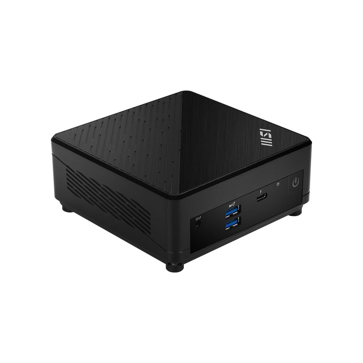 MSI MSI Cubi 5 12M-266US Mini Desktop Computer, Intel Core i3-1215U 1.2GHz, 8GB RAM, 1TB SSD, Windows 11 Home, Black