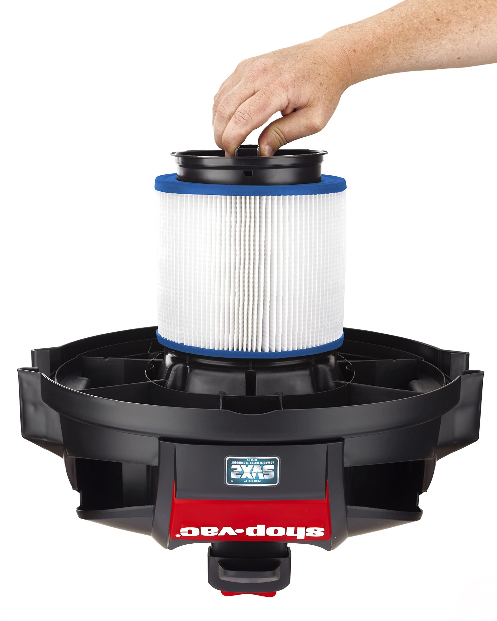 Shop-Vac Shop-Vac 9034033 HEPA Cartridge Filter, Fits Wet/Dry Shop-Vacs 5 Gallons and Above, Advanced Filtration, Ideal for Wet/Dry Use