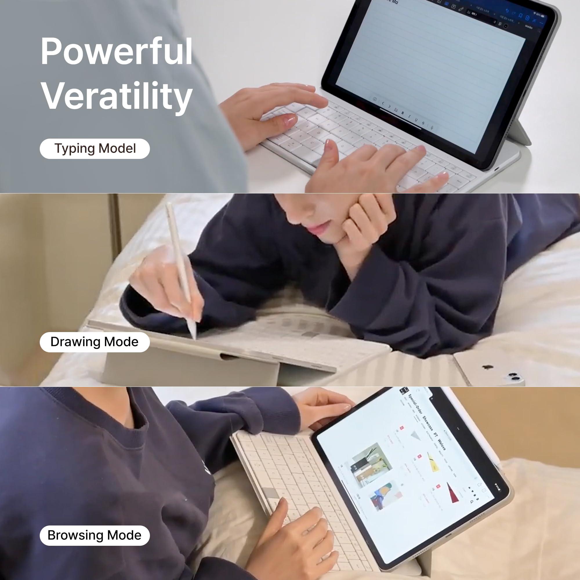 MOKIBO Mokibo Fusion Keyboard, iPad Pro 11 Case, Wireless Touchpad Keyboard with Built-in Trackpad, Bluetooth